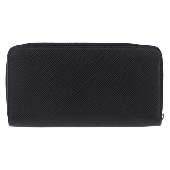 LOUIS VUITTON Epi Zippy Wallet Long Wallet Black M64838 LV Auth 213034A