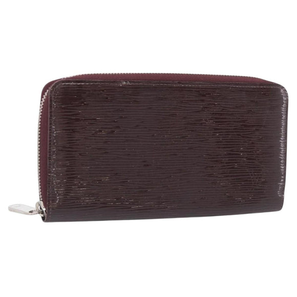 LOUIS VUITTON Epi Electric Zippy Wallet Dark Bordeaux M60314 LV Auth 213035A