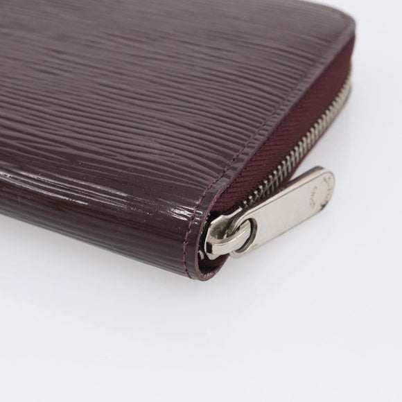 LOUIS VUITTON Epi Electric Zippy Wallet Dark Bordeaux M60314 LV Auth 213035A