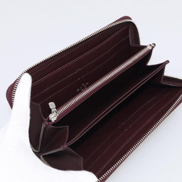 LOUIS VUITTON Epi Electric Zippy Wallet Dark Bordeaux M60314 LV Auth 213035A