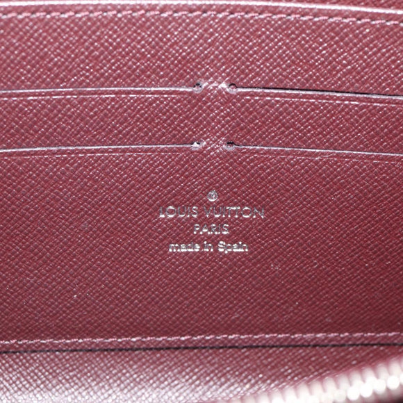 LOUIS VUITTON Epi Electric Zippy Wallet Dark Bordeaux M60314 LV Auth 213035A