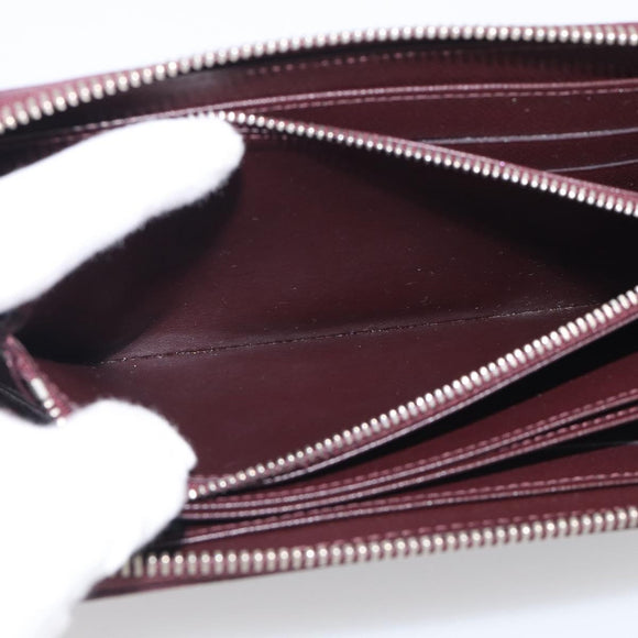 LOUIS VUITTON Epi Electric Zippy Wallet Dark Bordeaux M60314 LV Auth 213035A