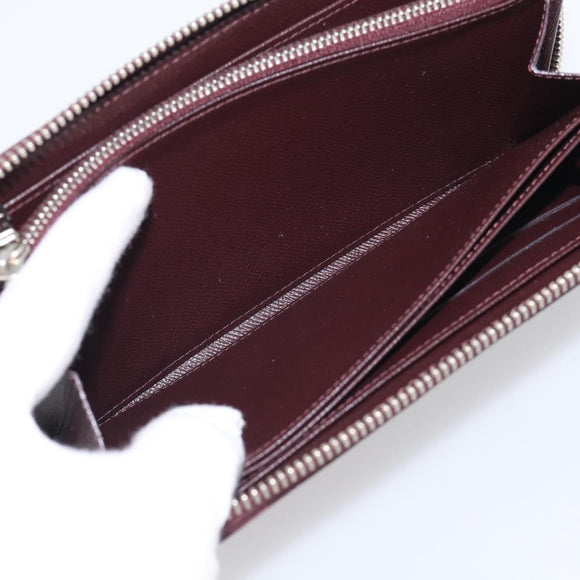 LOUIS VUITTON Epi Electric Zippy Wallet Dark Bordeaux M60314 LV Auth 213035A