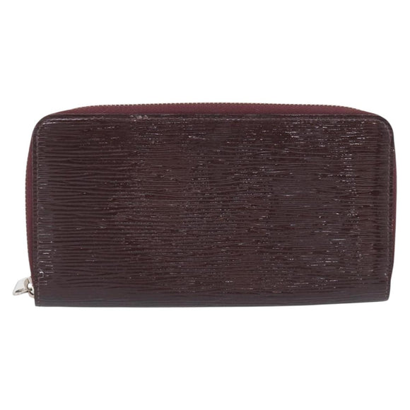 LOUIS VUITTON Epi Electric Zippy Wallet Dark Bordeaux M60314 LV Auth 213035A