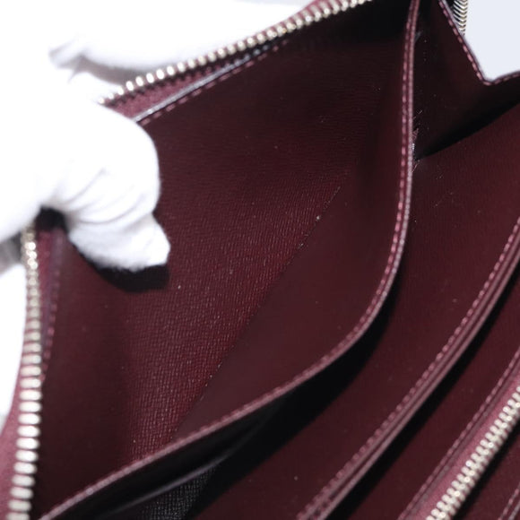 LOUIS VUITTON Epi Electric Zippy Wallet Dark Bordeaux M60314 LV Auth 213035A