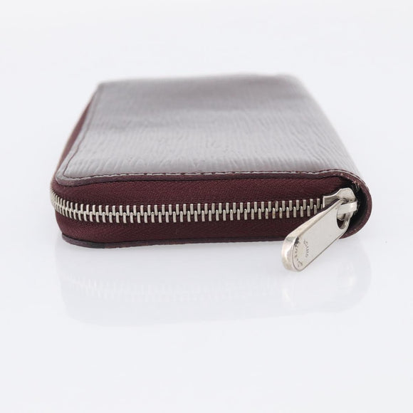 LOUIS VUITTON Epi Electric Zippy Wallet Dark Bordeaux M60314 LV Auth 213035A