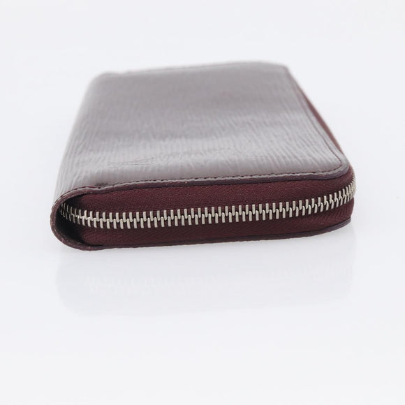 LOUIS VUITTON Epi Electric Zippy Wallet Dark Bordeaux M60314 LV Auth 213035A