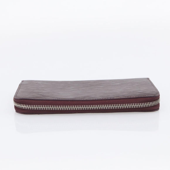 LOUIS VUITTON Epi Electric Zippy Wallet Dark Bordeaux M60314 LV Auth 213035A