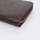 LOUIS VUITTON Epi Electric Zippy Wallet Dark Bordeaux M60314 LV Auth 213035A-8