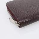 LOUIS VUITTON Epi Electric Zippy Wallet Dark Bordeaux M60314 LV Auth 213035A-9