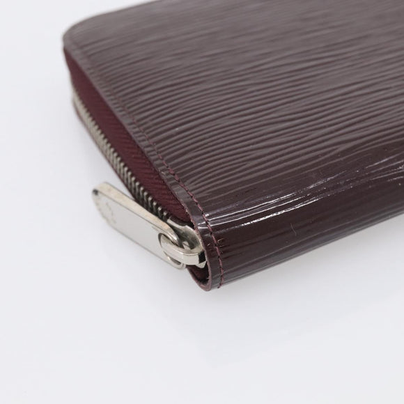 LOUIS VUITTON Epi Electric Zippy Wallet Dark Bordeaux M60314 LV Auth 213035A