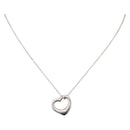 Tiffany & Co. Open Heart Necklace Ag925 Silver Auth 213039M-1