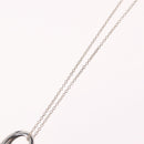 Tiffany & Co. Open Heart Necklace Ag925 Silver Auth 213039M-10