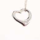 Tiffany & Co. Open Heart Necklace Ag925 Silver Auth 213039M-14