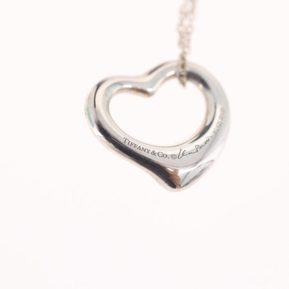 Tiffany & Co. Open Heart Necklace Ag925 Silver Auth 213039M