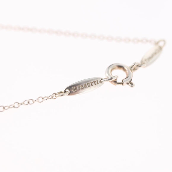 Tiffany & Co. Open Heart Necklace Ag925 Silver Auth 213039M