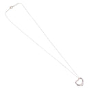 Tiffany & Co. Open Heart Necklace Ag925 Silver Auth 213039M-2