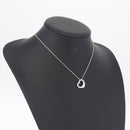 Tiffany & Co. Open Heart Necklace Ag925 Silver Auth 213039M-21