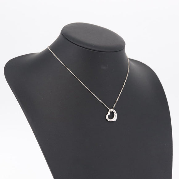 Tiffany & Co. Open Heart Necklace Ag925 Silver Auth 213039M
