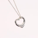 Tiffany & Co. Open Heart Necklace Ag925 Silver Auth 213039M-3