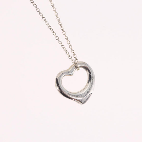 Tiffany & Co. Open Heart Necklace Ag925 Silver Auth 213039M