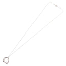 Tiffany & Co. Open Heart Necklace Ag925 Silver Auth 213039M-8