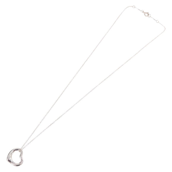 Tiffany & Co. Open Heart Necklace Ag925 Silver Auth 213039M