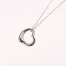 Tiffany & Co. Open Heart Necklace Ag925 Silver Auth 213039M-9