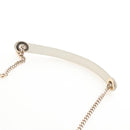 Christian Dior Lady Dior Dioramar Bag Calf Skin 2way White Gold Auth 213042M-13