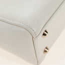 Christian Dior Lady Dior Dioramar Bag Calf Skin 2way White Gold Auth 213042M-15