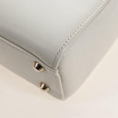 Christian Dior Lady Dior Dioramar Bag Calf Skin 2way White Gold Auth 213042M-18