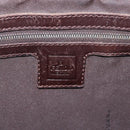 FENDI Zucca Canvas Hand Bag Black Brown Auth 213051V-15