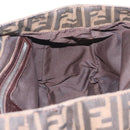 FENDI Zucca Canvas Hand Bag Black Brown Auth 213051V-18