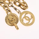 CHANEL Chain Belt metal 35.4"" Gold CC Auth 213052M-2