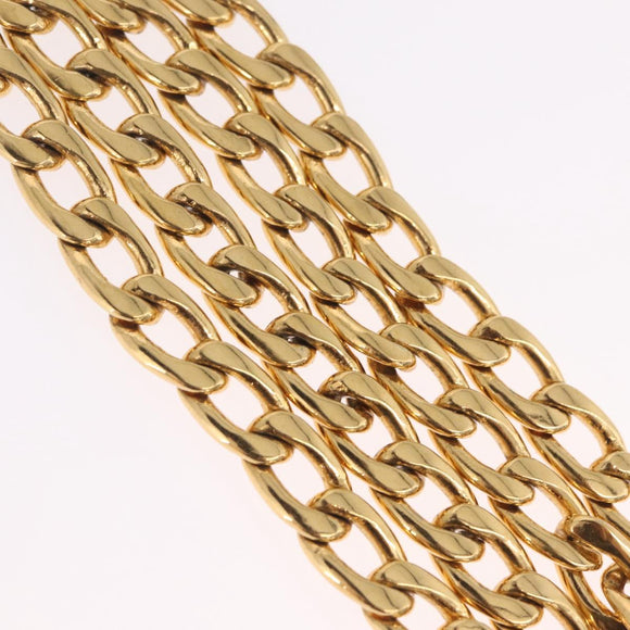 CHANEL Chain Belt metal 35.4"" Gold CC Auth 213052M
