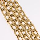 CHANEL Chain Belt metal 35.4"" Gold CC Auth 213052M-5