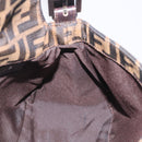 FENDI Zucca Canvas Mamma Baguette Shoulder Bag Brown Black Auth 213053M-23