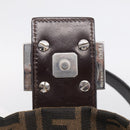 FENDI Zucca Canvas Mamma Baguette Shoulder Bag Brown Black Auth 213054V-16
