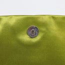 PRADA Shoulder Bag Patent leather Green Silver Auth 213055-17