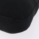 FENDI Mamma Baguette Shoulder Bag Cotton jersey Black Silver Auth 213058-15