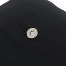 FENDI Mamma Baguette Shoulder Bag Cotton jersey Black Silver Auth 213058-19