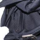 FENDI Mamma Baguette Shoulder Bag Cotton jersey Black Silver Auth 213058-22