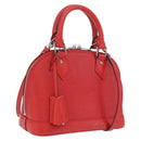 LOUIS VUITTON Epi Alma BB Hand Bag 2way Red Carmine M40850 LV Auth 213059V-1