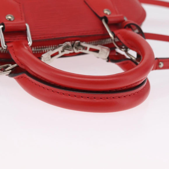 LOUIS VUITTON Epi Alma BB Hand Bag 2way Red Carmine M40850 LV Auth 213059V
