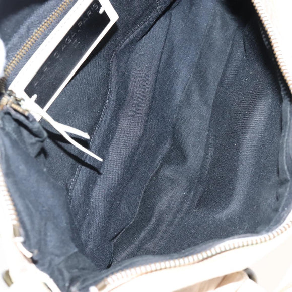 Balenciaga The First Hand Bag Leather 2way Beige 103208 Auth 213061A