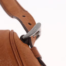 PRADA Shoulder Bag Leather Brown Silver Auth 213064-19