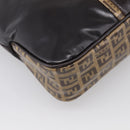 FENDI Zucchino Canvas Tote Bag Coated Canvas Beige Gold Auth 213066-15