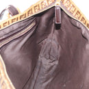 FENDI Zucchino Canvas Tote Bag Coated Canvas Beige Gold Auth 213066-19