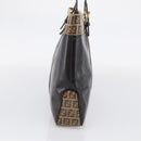 FENDI Zucchino Canvas Tote Bag Coated Canvas Beige Gold Auth 213066-4