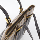 FENDI Zucchino Canvas Tote Bag Coated Canvas Beige Gold Auth 213066-6